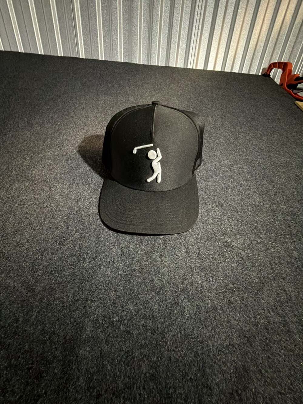 Bogey Bros Bogeyman Black Performance Mesh Snapback Hat